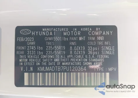 2023 Genesis Gv70 2.5T Awd из США, поврежденный, VIN KMUMADTB7PU120364